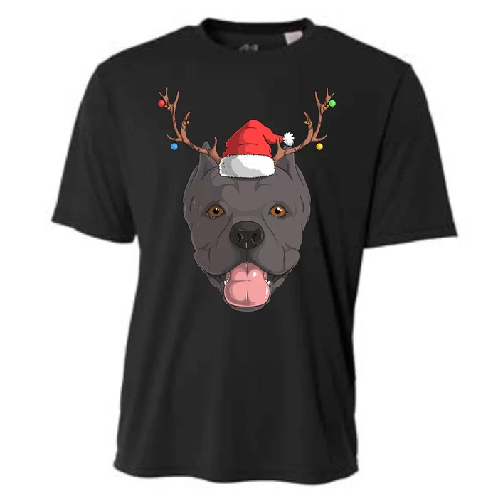 Cane Corso Dog Santa Claus Christmas Xcool Giftmas Canine Gift Cooling Performance Crew T-Shirt