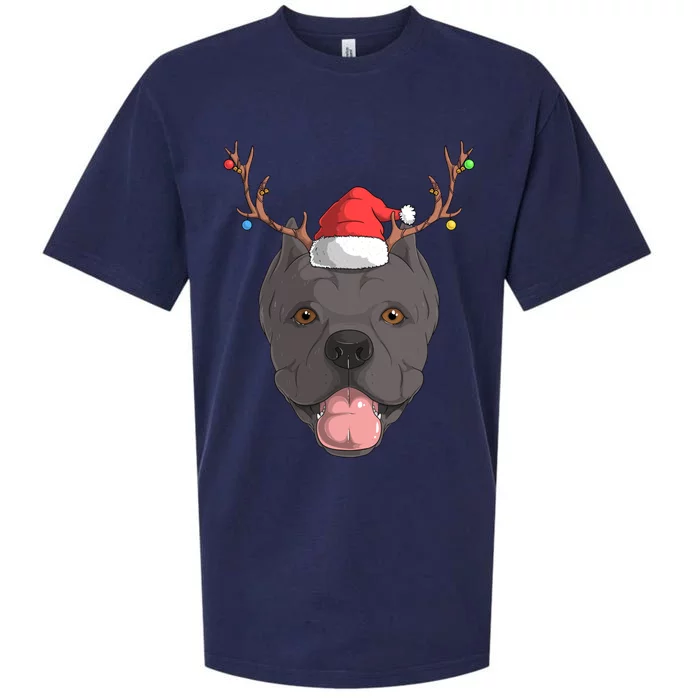 Cane Corso Dog Santa Claus Christmas Xcool Giftmas Canine Gift Sueded Cloud Jersey T-Shirt