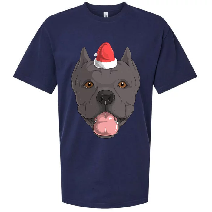 Cane Corso Dog Santa Claus Christmas Xfunny Giftmas Canine Gift Sueded Cloud Jersey T-Shirt