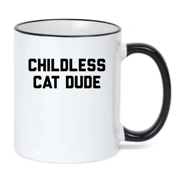 Childless Cat Dudes Black Color Changing Mug