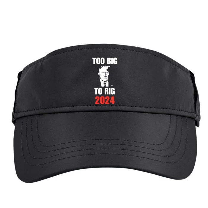 Chuck Callesto Donald J. Trump Too Big To Rig 2024 Adult Drive Performance Visor