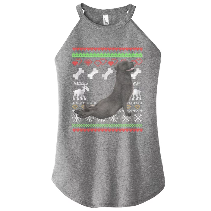 Cane Corso Dog Santa Claus Ugly Christmas Pattern Xgiftmas Gift Women’s Perfect Tri Rocker Tank