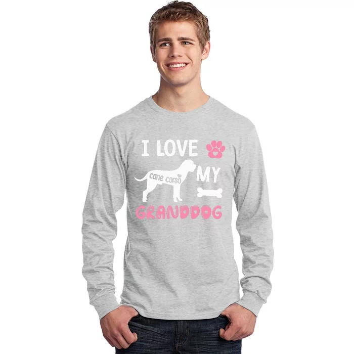 Cane Corso Dog Grandma Gifts Love My Granddog Dog Pet Lover Tall Long Sleeve T-Shirt