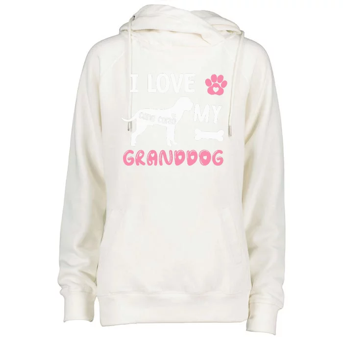 Cane Corso Dog Grandma Gifts Love My Granddog Dog Pet Lover Womens Funnel Neck Pullover Hood