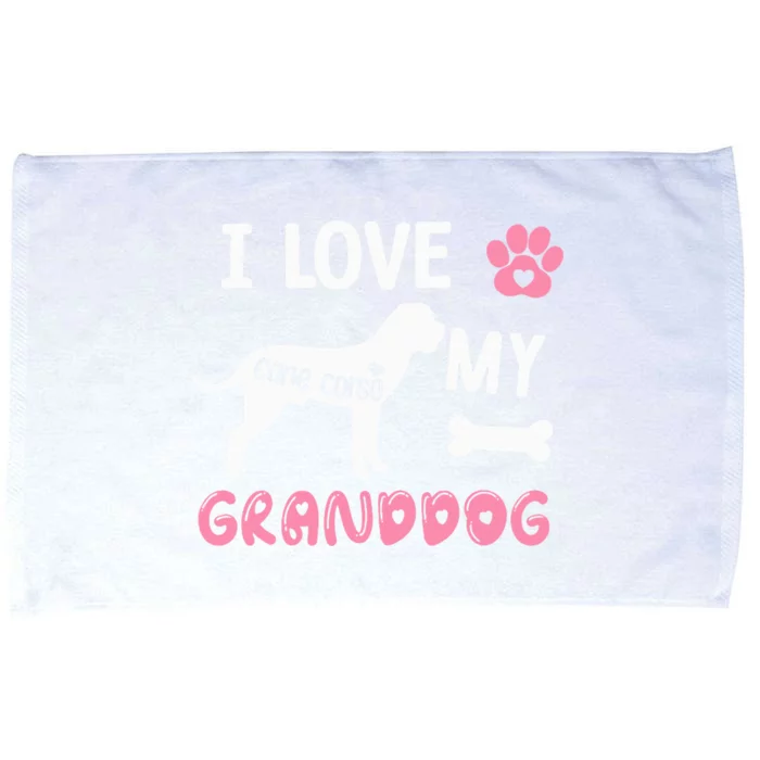 Cane Corso Dog Grandma Gifts Love My Granddog Dog Pet Lover Microfiber Hand Towel