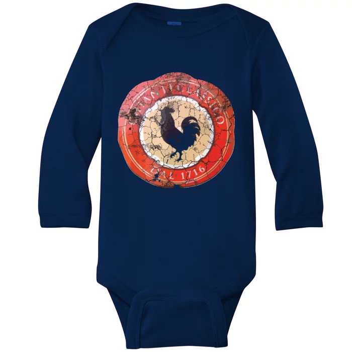 Chianti Classico Emblem Italian Red Wine Label Baby Long Sleeve Bodysuit