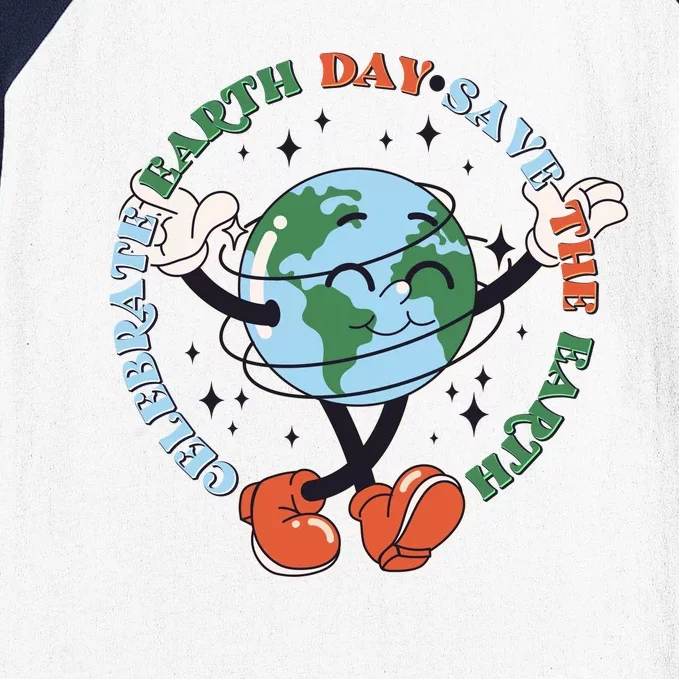 Cute Celebrate Earth Day Save The Earth Baseball Sleeve Shirt