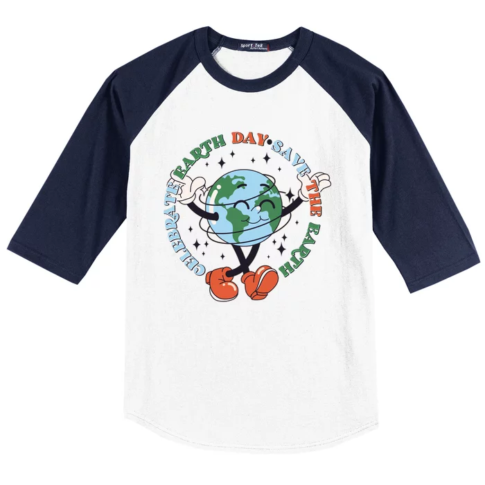 Cute Celebrate Earth Day Save The Earth Baseball Sleeve Shirt