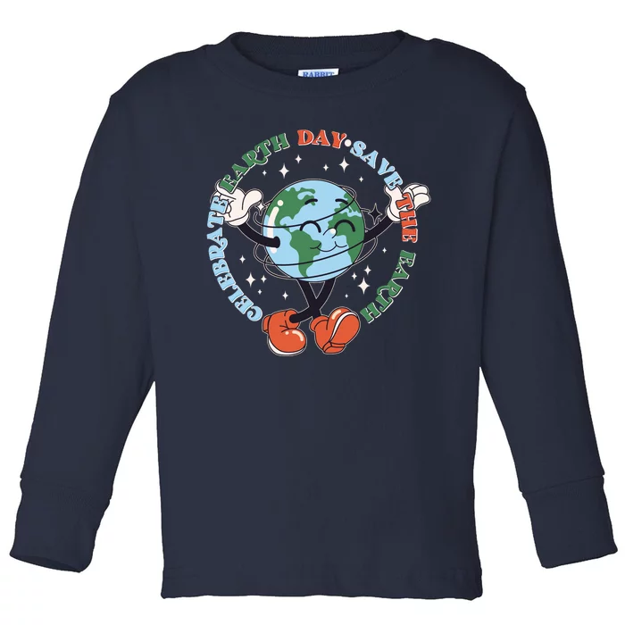 Cute Celebrate Earth Day Save The Earth Toddler Long Sleeve Shirt