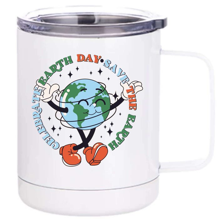 Cute Celebrate Earth Day Save The Earth Front & Back 12oz Stainless Steel Tumbler Cup