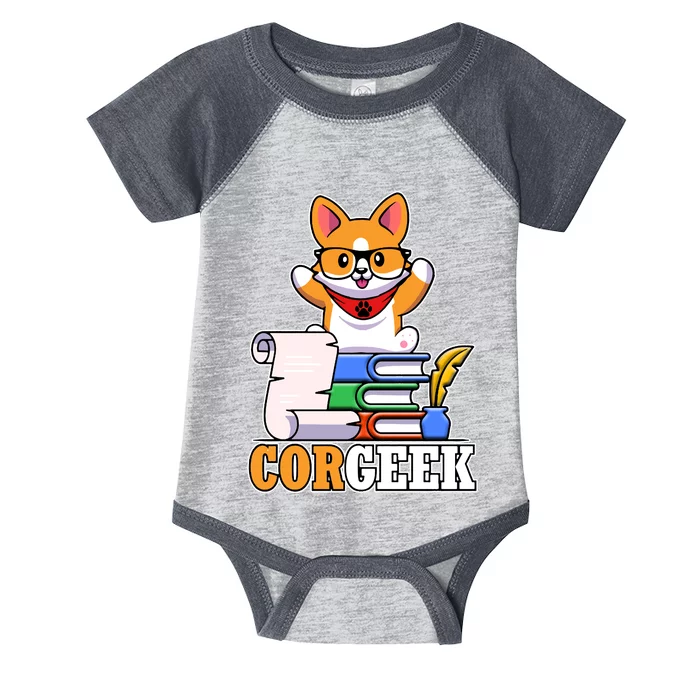 CORGEEK Cute Educated Corgi Infant Baby Jersey Bodysuit