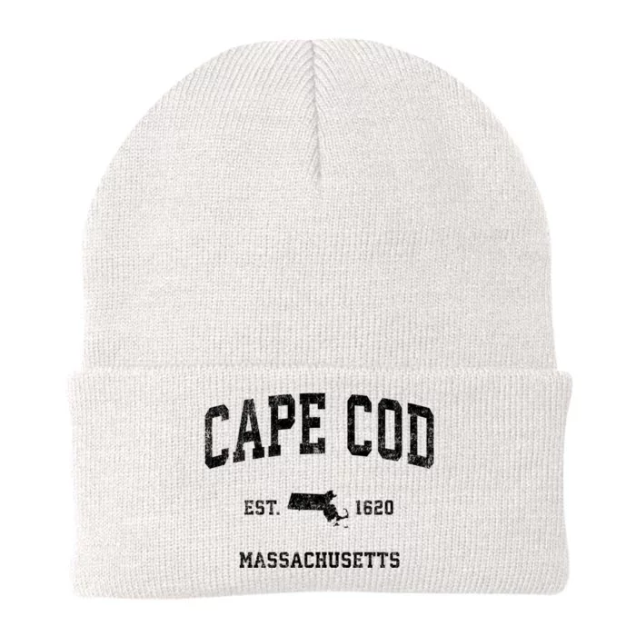 Cape Cod Est 1620 Massachusetts Ma Vintage Established Sports Design Knit Cap Winter Beanie