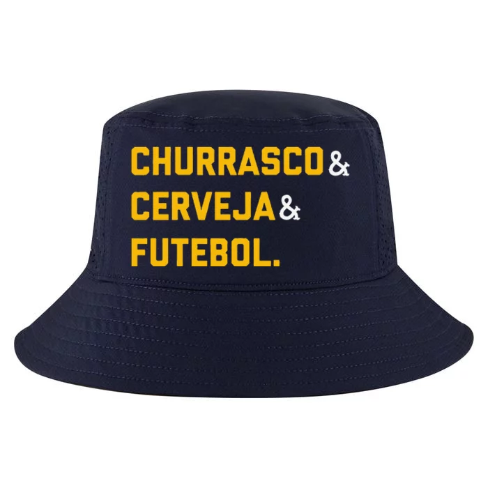 Churrasco Cerveja E Futebol Brazil Soccer Brasil Cool Comfort Performance Bucket Hat