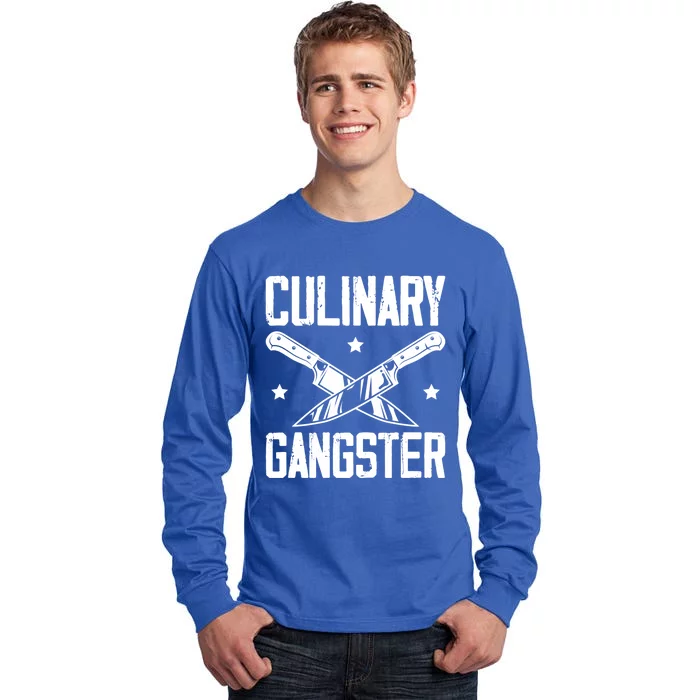 Cooks Cooking Enthusiasts Chefs Sous Chefs Culinary Gangster Gift Tall Long Sleeve T-Shirt