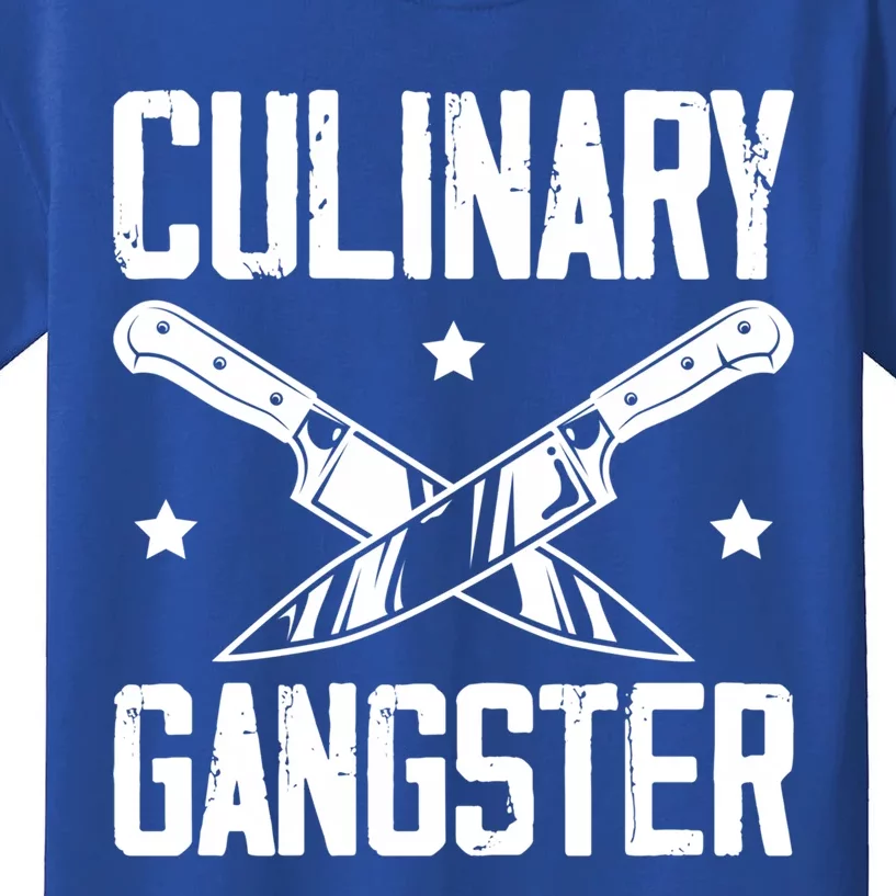 Cooks Cooking Enthusiasts Chefs Sous Chefs Culinary Gangster Gift Kids T-Shirt