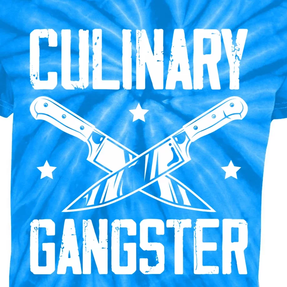 Cooks Cooking Enthusiasts Chefs Sous Chefs Culinary Gangster Gift Kids Tie-Dye T-Shirt