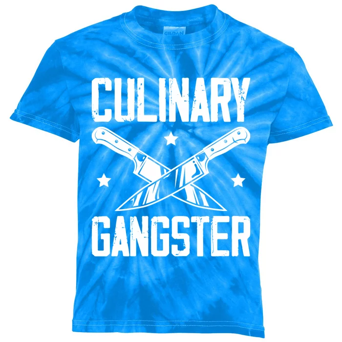 Cooks Cooking Enthusiasts Chefs Sous Chefs Culinary Gangster Gift Kids Tie-Dye T-Shirt