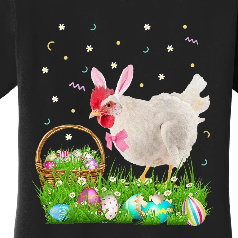 Cute Chicken Easter Day Bunny Eggs Easter Costume Gifts Women's T-Shirt