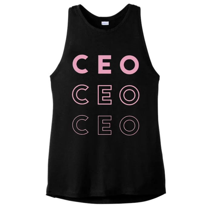 CEO Ladies Tri-Blend Wicking Tank