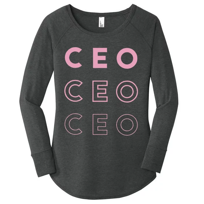 CEO Women's Perfect Tri Tunic Long Sleeve Shirt