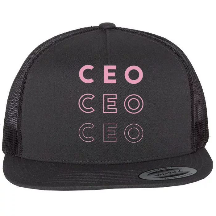 CEO Flat Bill Trucker Hat