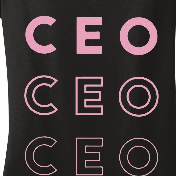 CEO Women's V-Neck T-Shirt