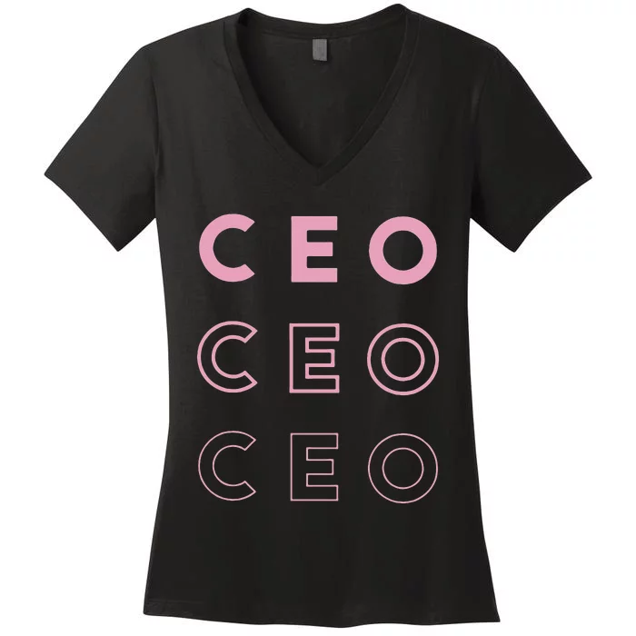 CEO Women's V-Neck T-Shirt