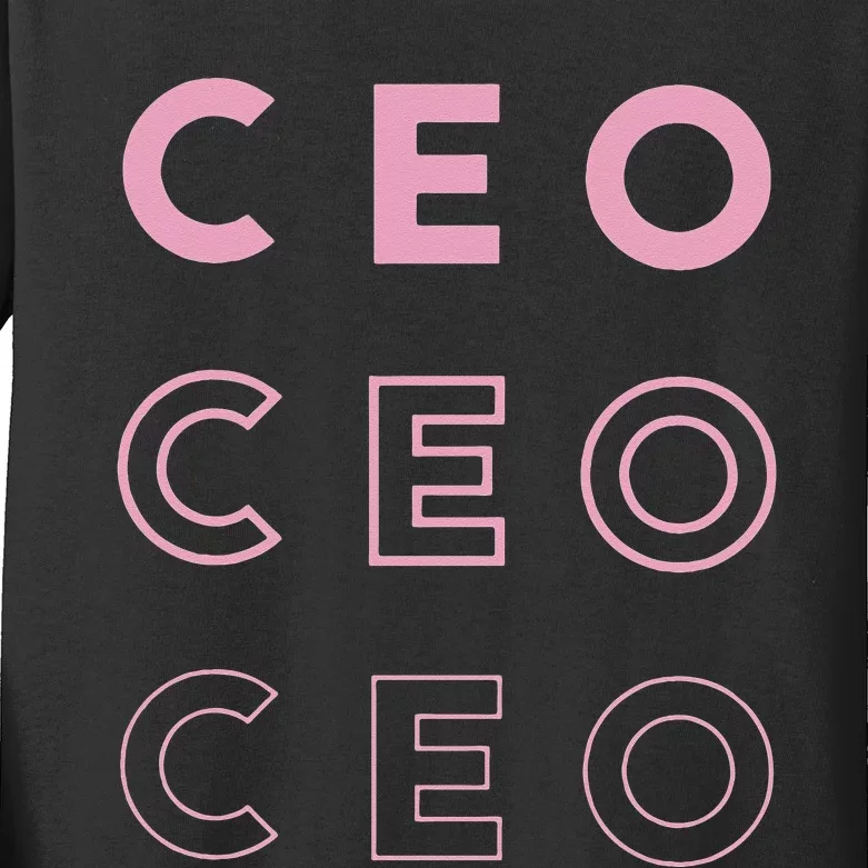 CEO Kids Long Sleeve Shirt