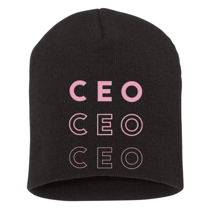 CEO Short Acrylic Beanie