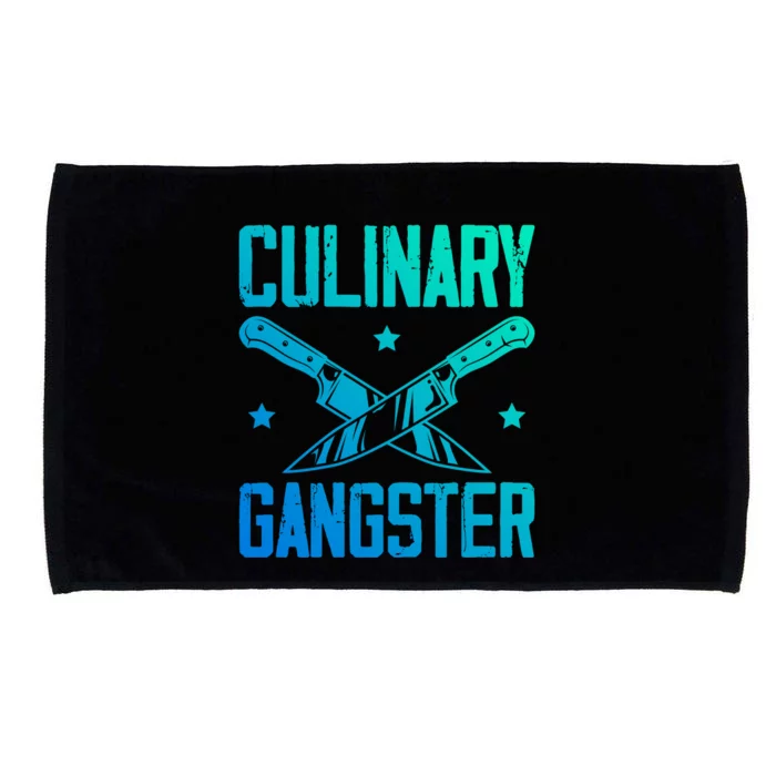 Cooks Cooking Enthusiasts Chefs Sous Chefs Culinary Gangster Cute Gift Microfiber Hand Towel