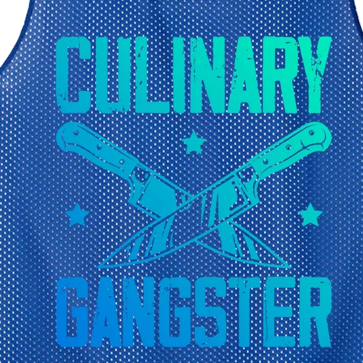 Cooks Cooking Enthusiasts Chefs Sous Chefs Culinary Gangster Cute Gift Mesh Reversible Basketball Jersey Tank