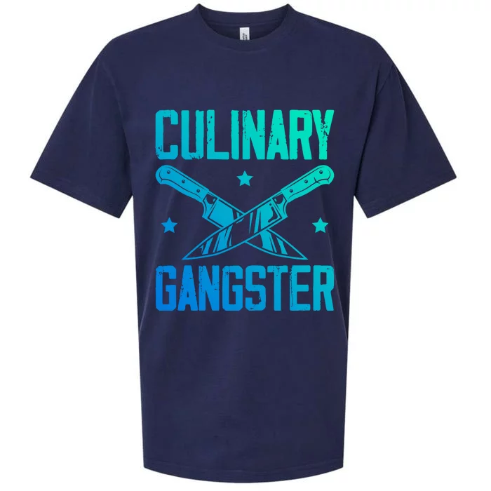 Cooks Cooking Enthusiasts Chefs Sous Chefs Culinary Gangster Cute Gift Sueded Cloud Jersey T-Shirt