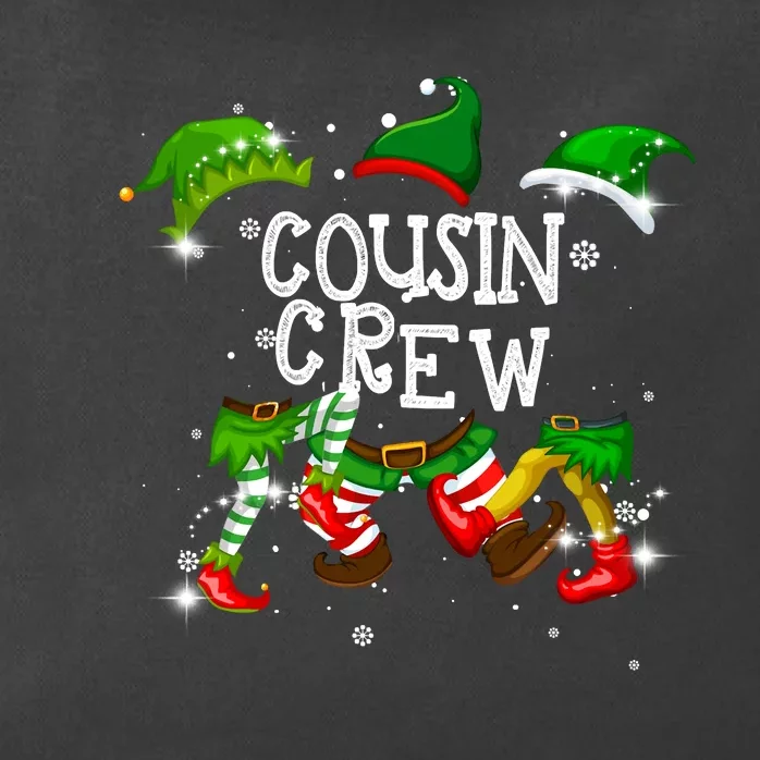 Cousin Crew Elf Matching Group Christmas Family Pajama Zip Tote Bag