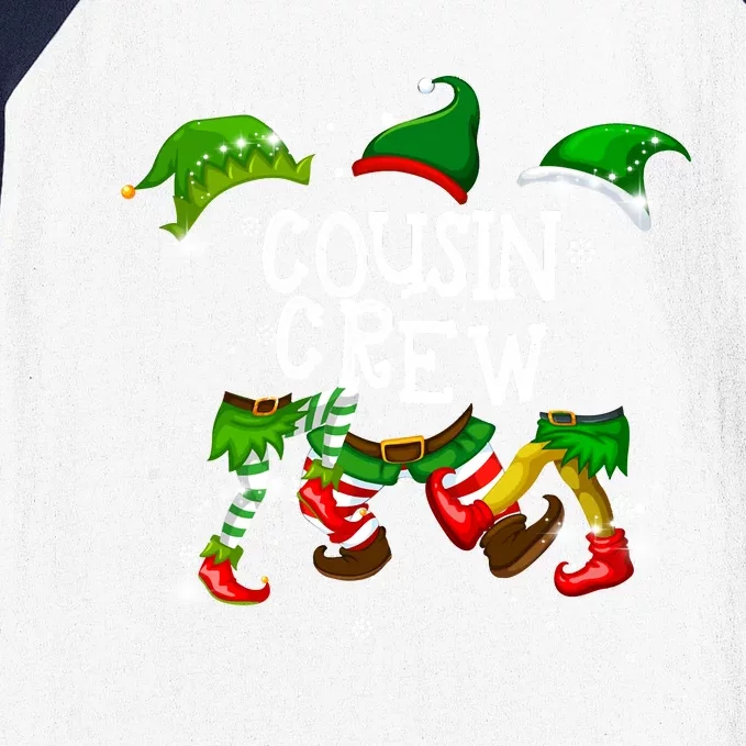 Cousin Crew Elf Matching Group Christmas Family Pajama Baseball Sleeve Shirt