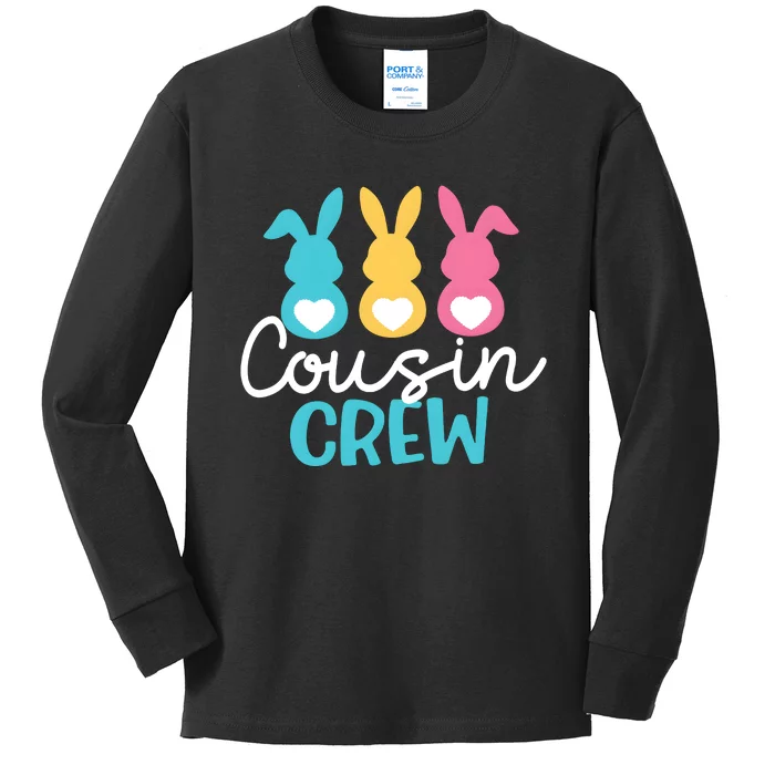 Cousin Crew Easter Day Easter Family Kids Long Sleeve Shirt