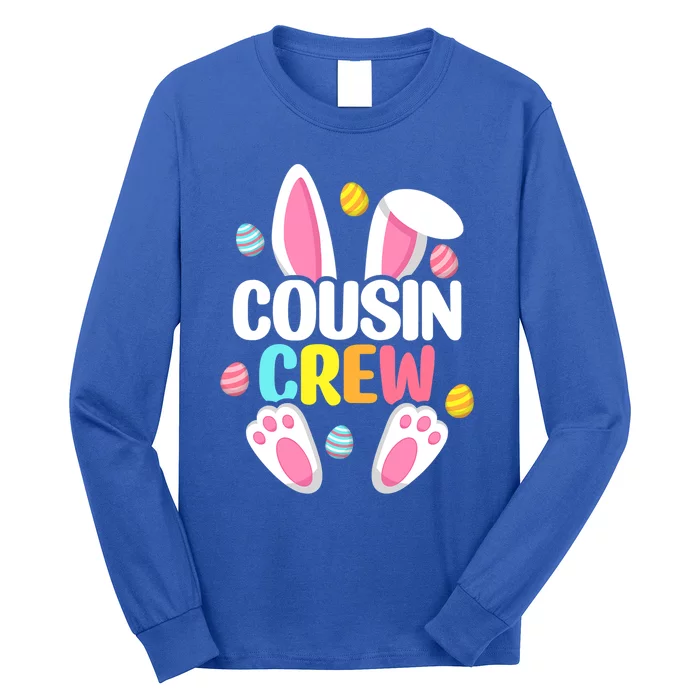 Cousin Crew Easter Bunny Family Matching Cute Gift Long Sleeve Shirt