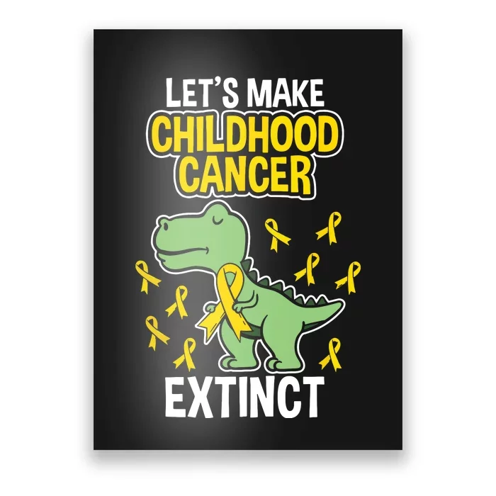 Childhood Cancer Extinct Dinosaur Dino Pediatrician Pedia Poster