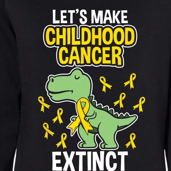 Childhood Cancer Extinct Dinosaur Dino Pediatrician Pedia Womens California Wash Sweatshirt