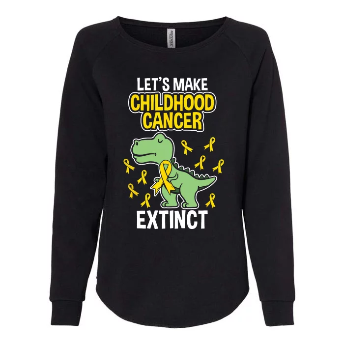 Childhood Cancer Extinct Dinosaur Dino Pediatrician Pedia Womens California Wash Sweatshirt