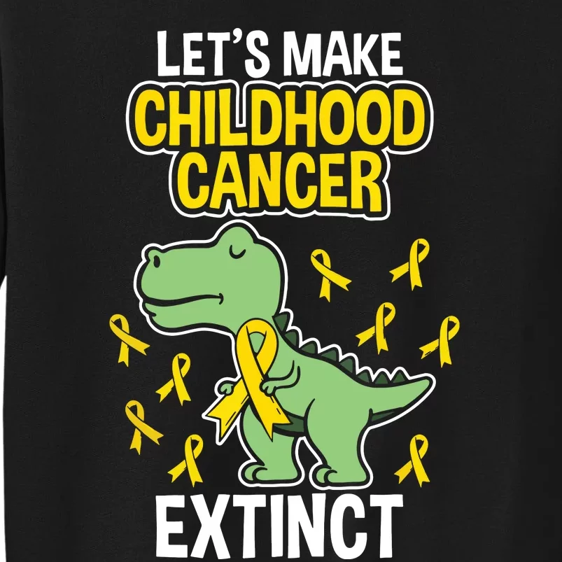 Childhood Cancer Extinct Dinosaur Dino Pediatrician Pedia Tall Sweatshirt