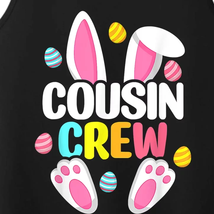 Cousin Crew Easter Bunny Happy Easte Family Matching Cool Gift Performance Tank