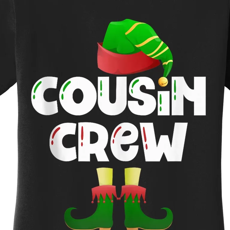 Cousin Crew Elf Cousin Best Cousin Christmas Elf Crew Tank Top Women's T-Shirt