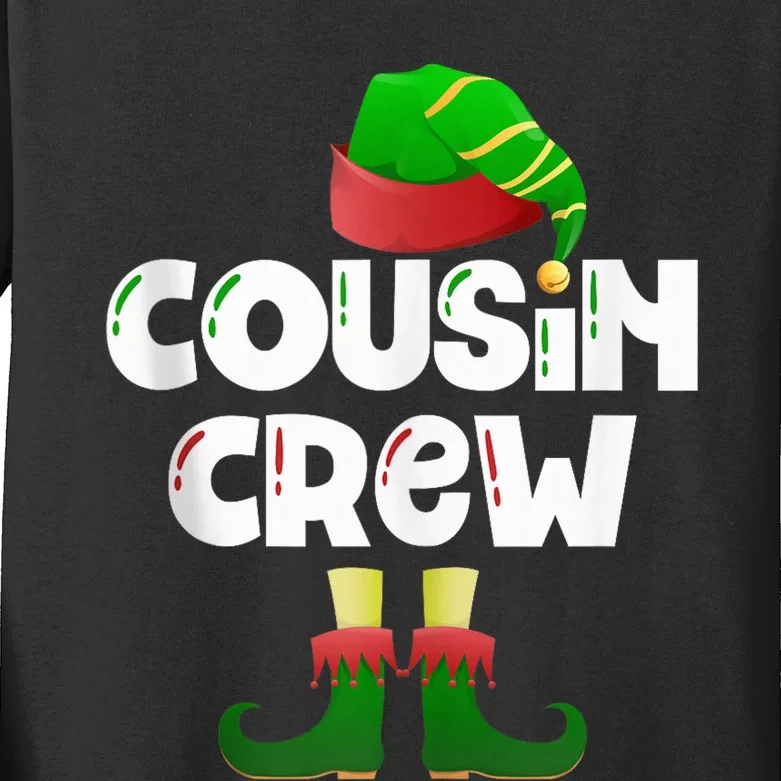 Cousin Crew Elf Cousin Best Cousin Christmas Elf Crew Tank Top Kids Long Sleeve Shirt