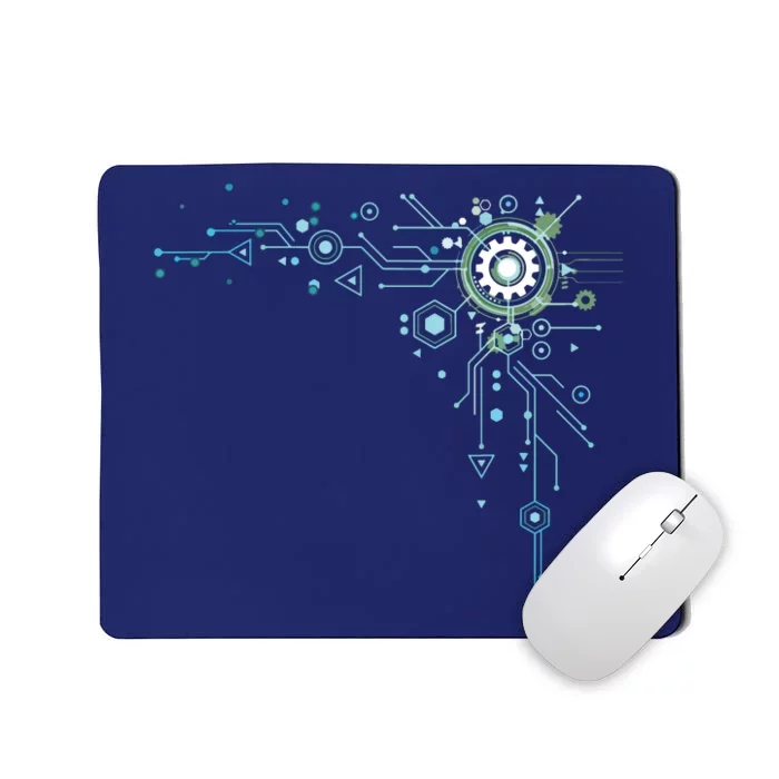 Computer Circuit Engineer Gifts Computer Nerd Mousepad