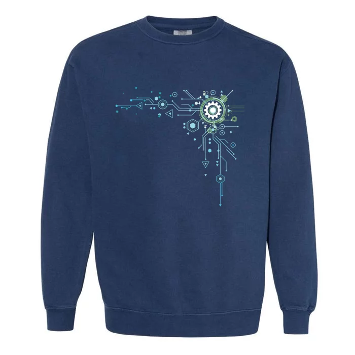 Computer Circuit Engineer Gifts Computer Nerd Garment-Dyed Sweatshirt