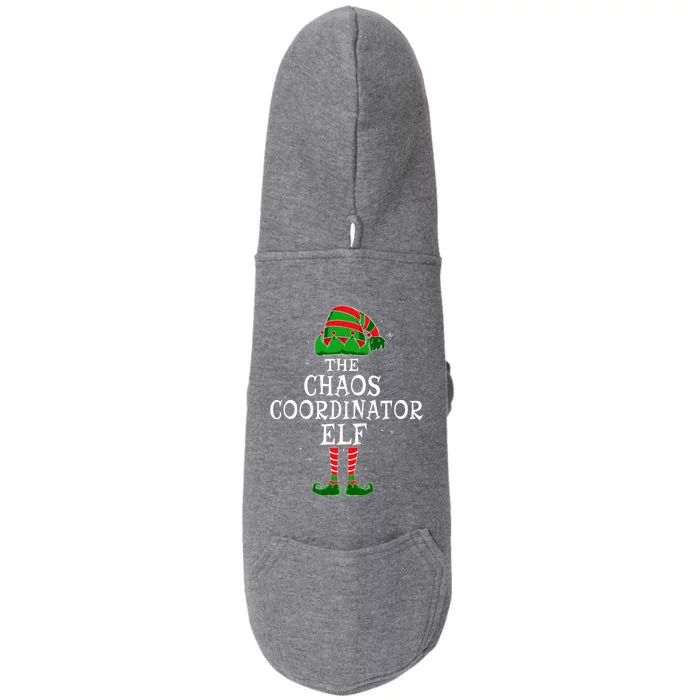 Chaos Coordinator Elf Group Matching Family Christmas Funny Gift Doggie 3-End Fleece Hoodie