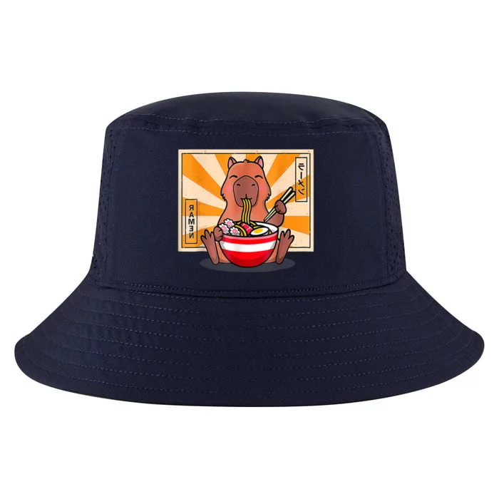 Cute Capybara Eating Ramen Funny Animal Anime Manga Cool Comfort Performance Bucket Hat