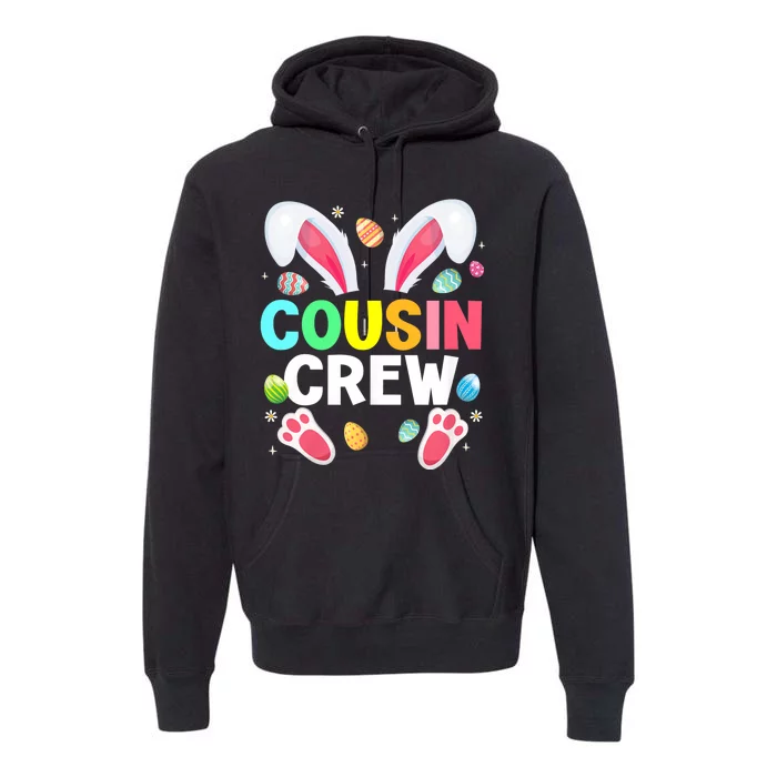 Cousin Crew Easter Bunny Family Matching Premium Hoodie