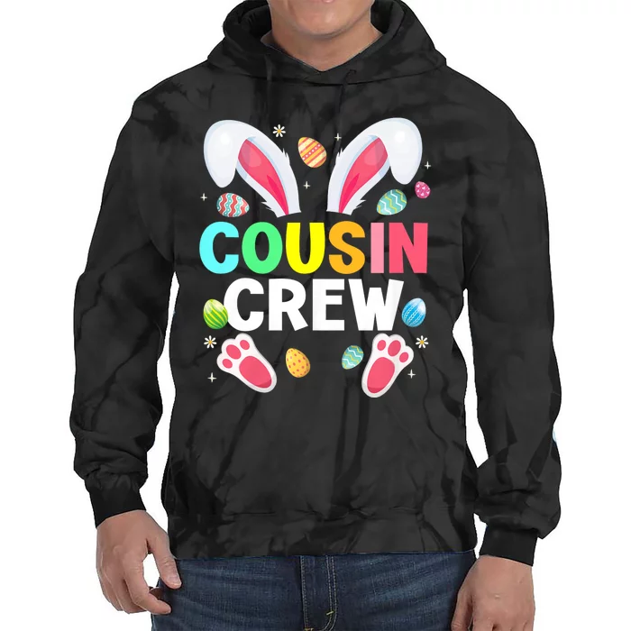 Cousin Crew Easter Bunny Family Matching Tie Dye Hoodie