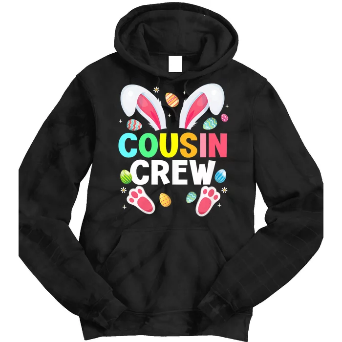 Cousin Crew Easter Bunny Family Matching Tie Dye Hoodie